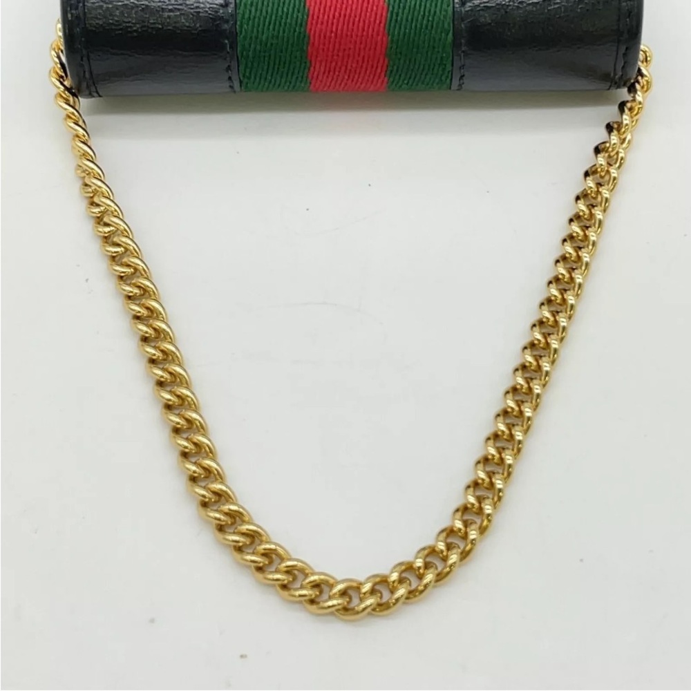 Gucci Rajah Chain-Link Accent Coin Pouch - Picture 8 of 16